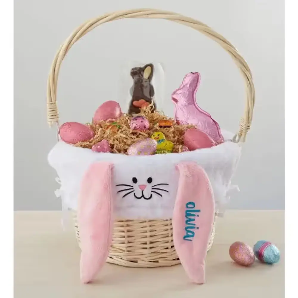 Personalized Bunny Easter Basket & Liner