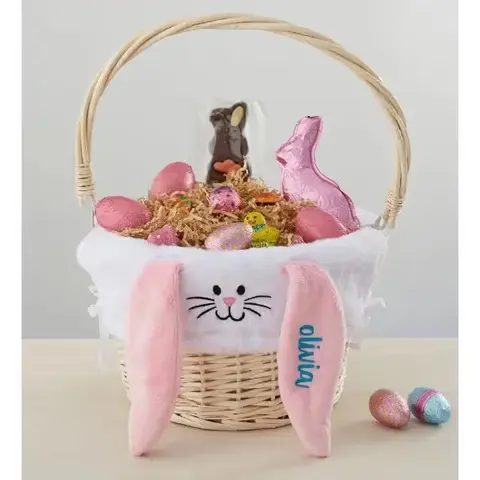 Personalized Bunny Easter Basket & Liner