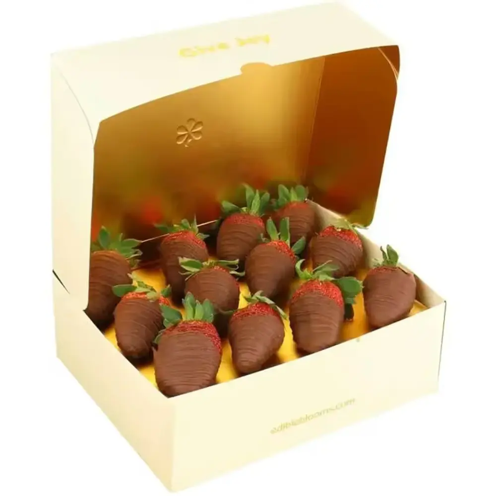 Vegan Chocolate Dipped Strawberry Box