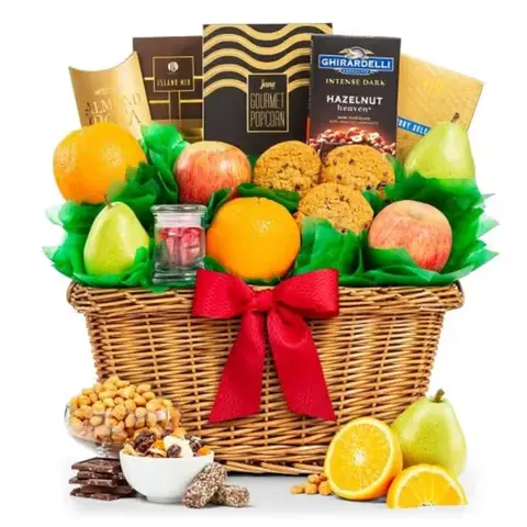 Premium Fruit & Treats Basket
