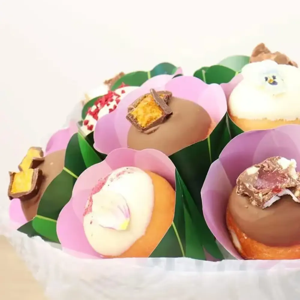 Small Chocolate Donut Flower Bouquet