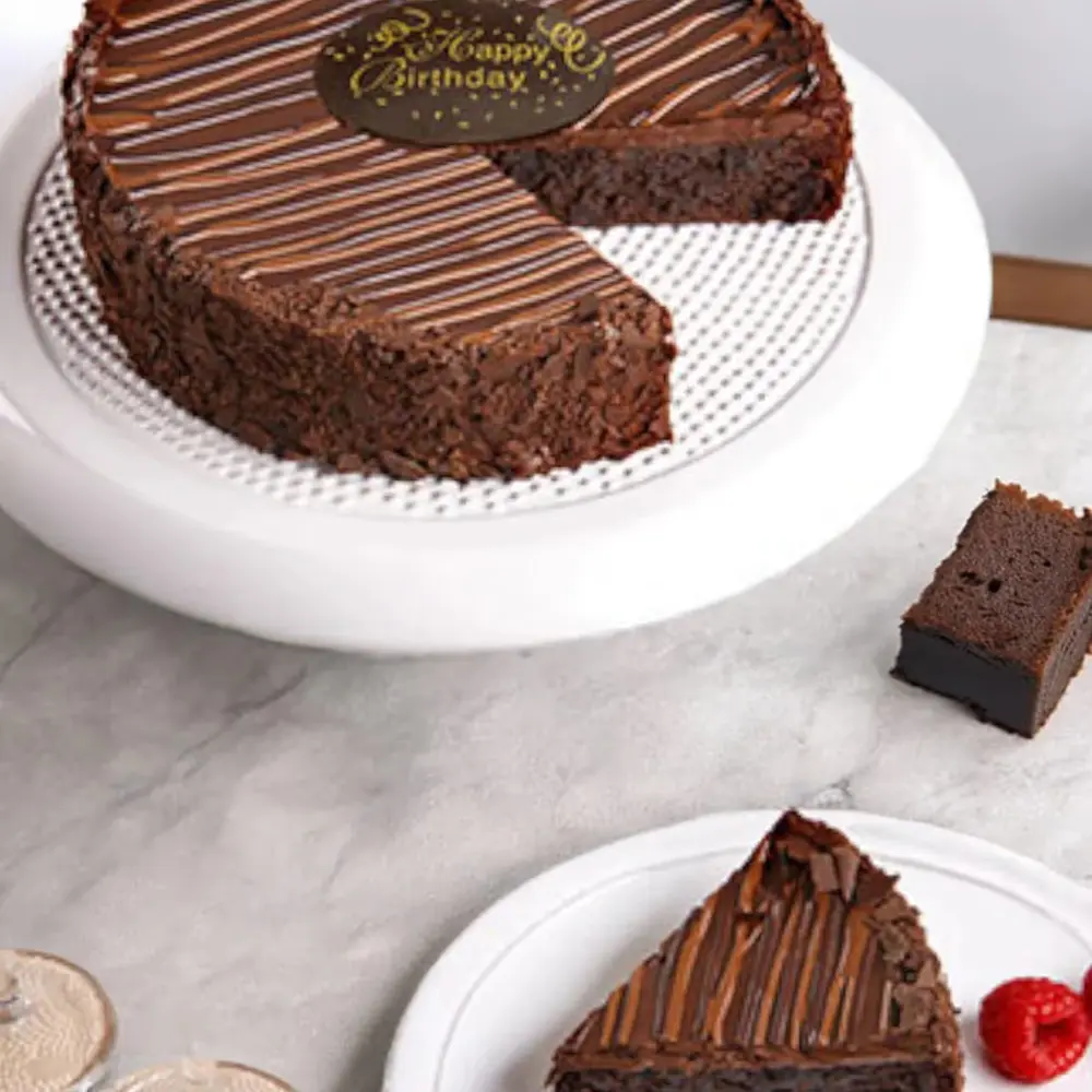 Triple Chocolate Brownie Cake