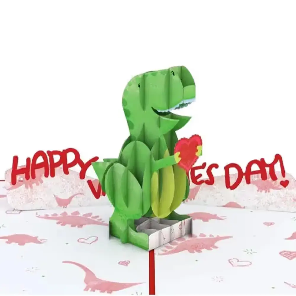 You Make My Heart Saur Pop-Up Card