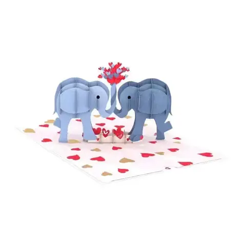 Love Elephants Pop-Up Card
