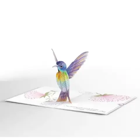 To My Daughter Hummingbird Pop-Up Card
