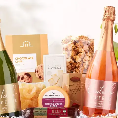 Raise a Glass Sparkling Wine Basket