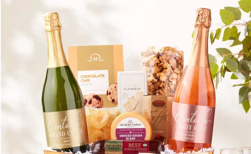 Raise a Glass Sparkling Wine Basket