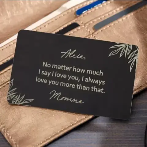 Personalized To My Daughter Wallet Card