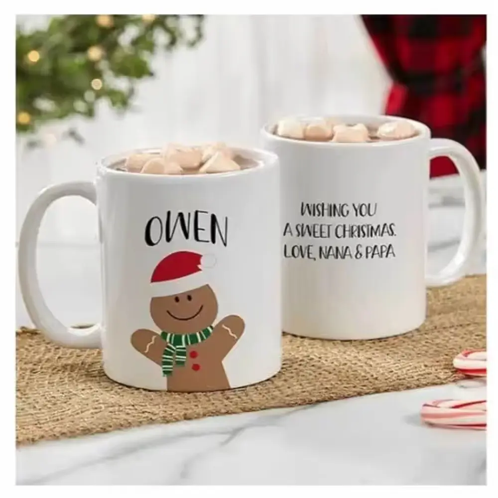 Personalized Reindeer Christmas Mug