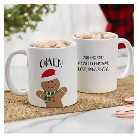 Personalized Reindeer Christmas Mug