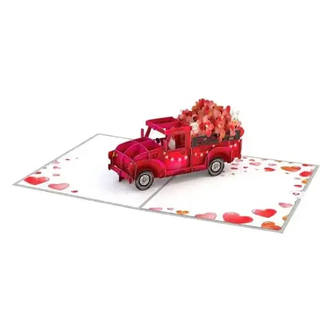 Love Delivery Truck Pop-Up Card
