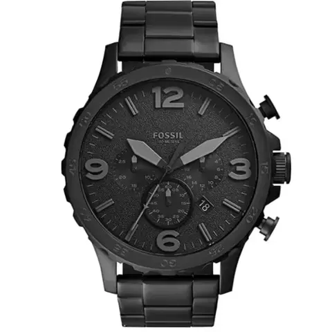 Fossil Nate Black Stainless Steel Watch