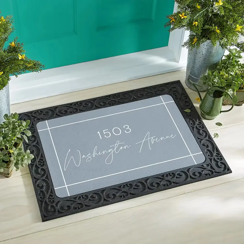 Personalized Welcome Address Doormat