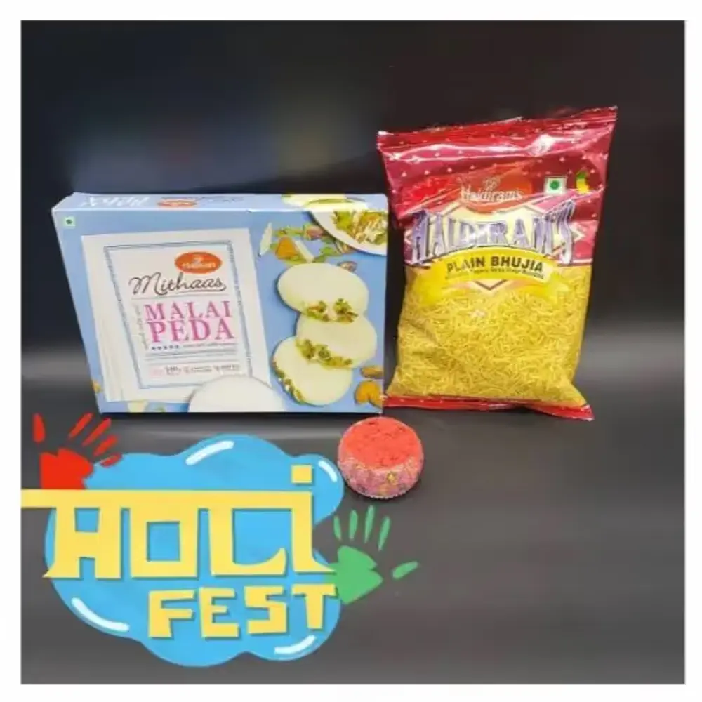 Malai Peda & Bhujia for Holi