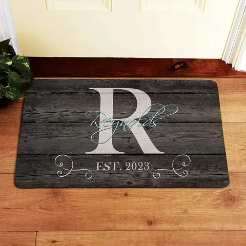 Personalized Family Initial Doormat