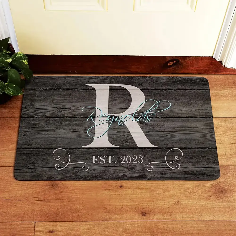 Personalized Family Initial Doormat