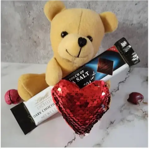 Teddy with Lindt Lindor Bar