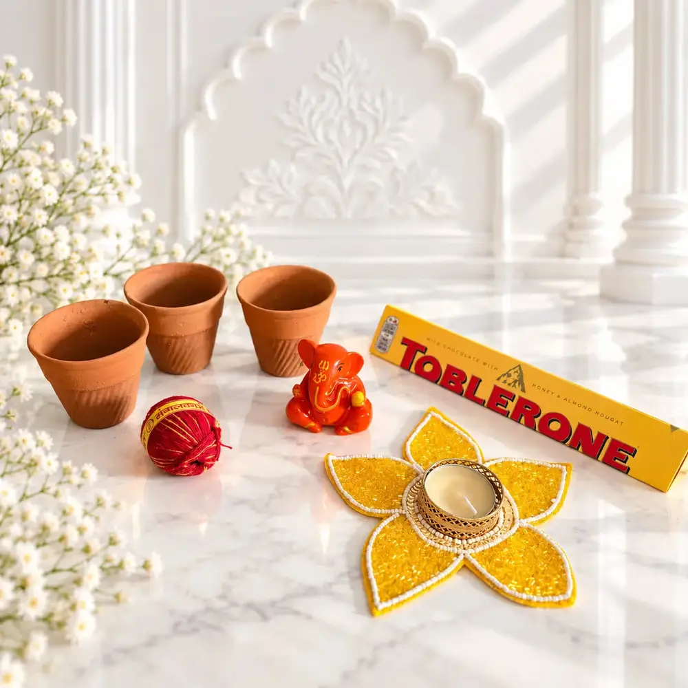 Ganesha Idol, Kulhads & Toblerone