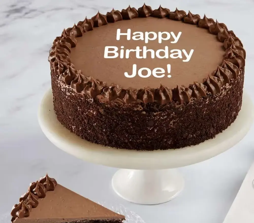 Personalized Double Chocolate Cake