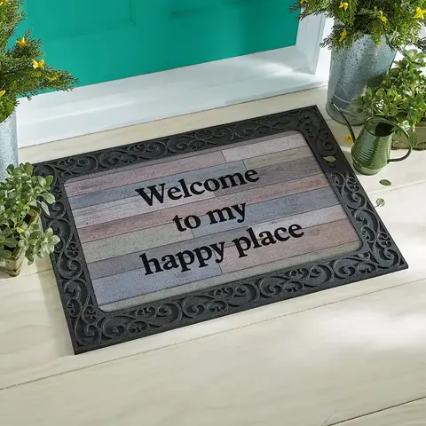 Personalized Welcome Message Doormat