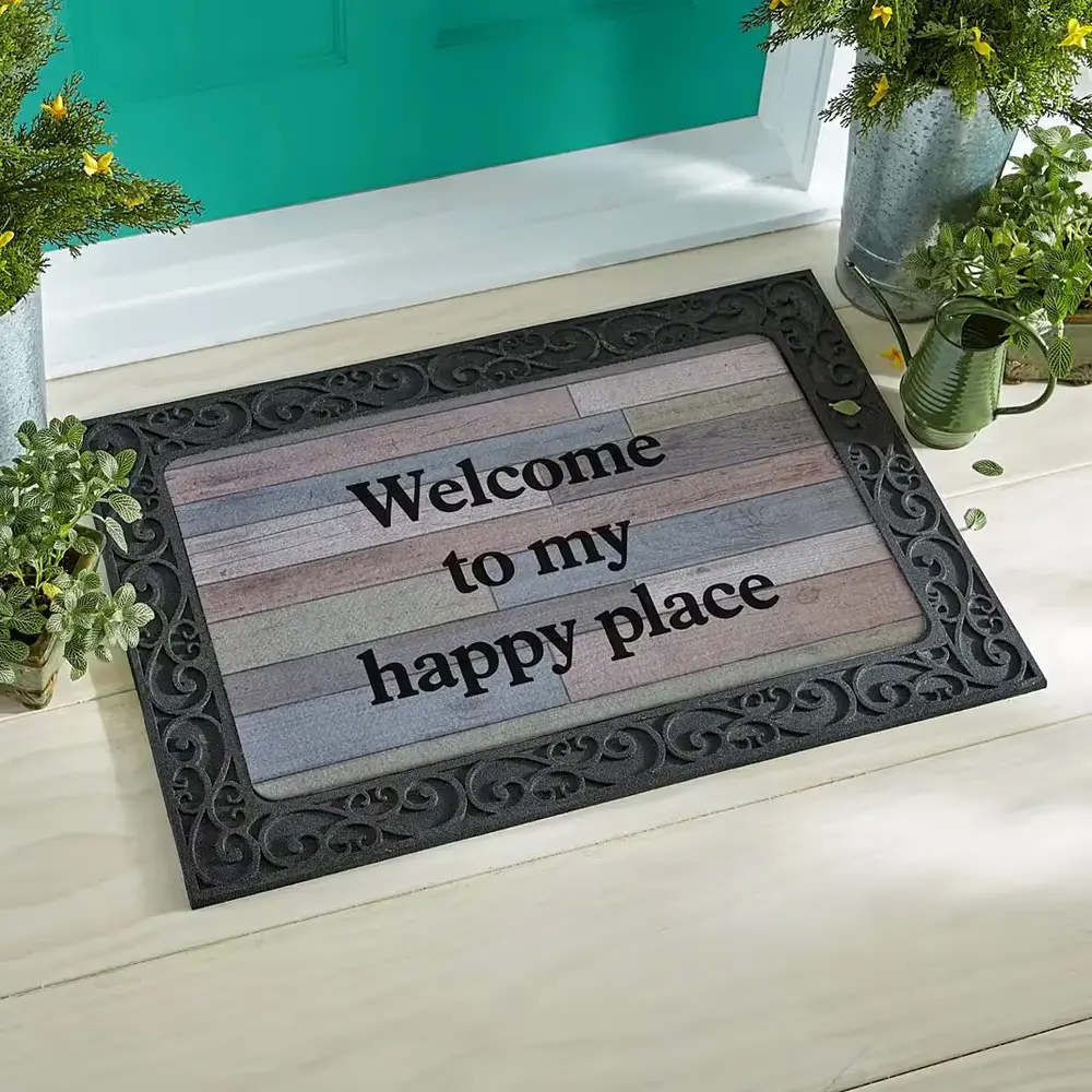 Personalized Welcome Message Doormat