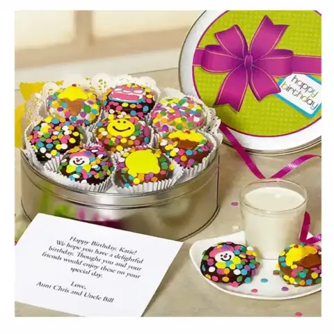 Happy Birthday Chocolate-Dipped Oreo Tin