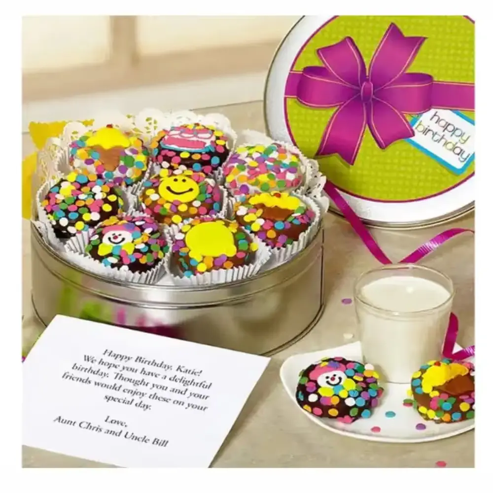 Happy Birthday Chocolate-Dipped Oreo Tin