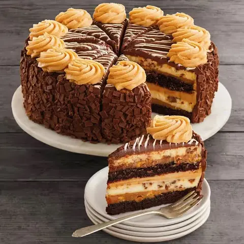 Peanut Butter Chocolate Cake Cheesecake, 10 Inch