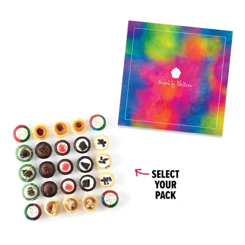 Tie-Dye Gift Box, 25 Bite-Size Treats
