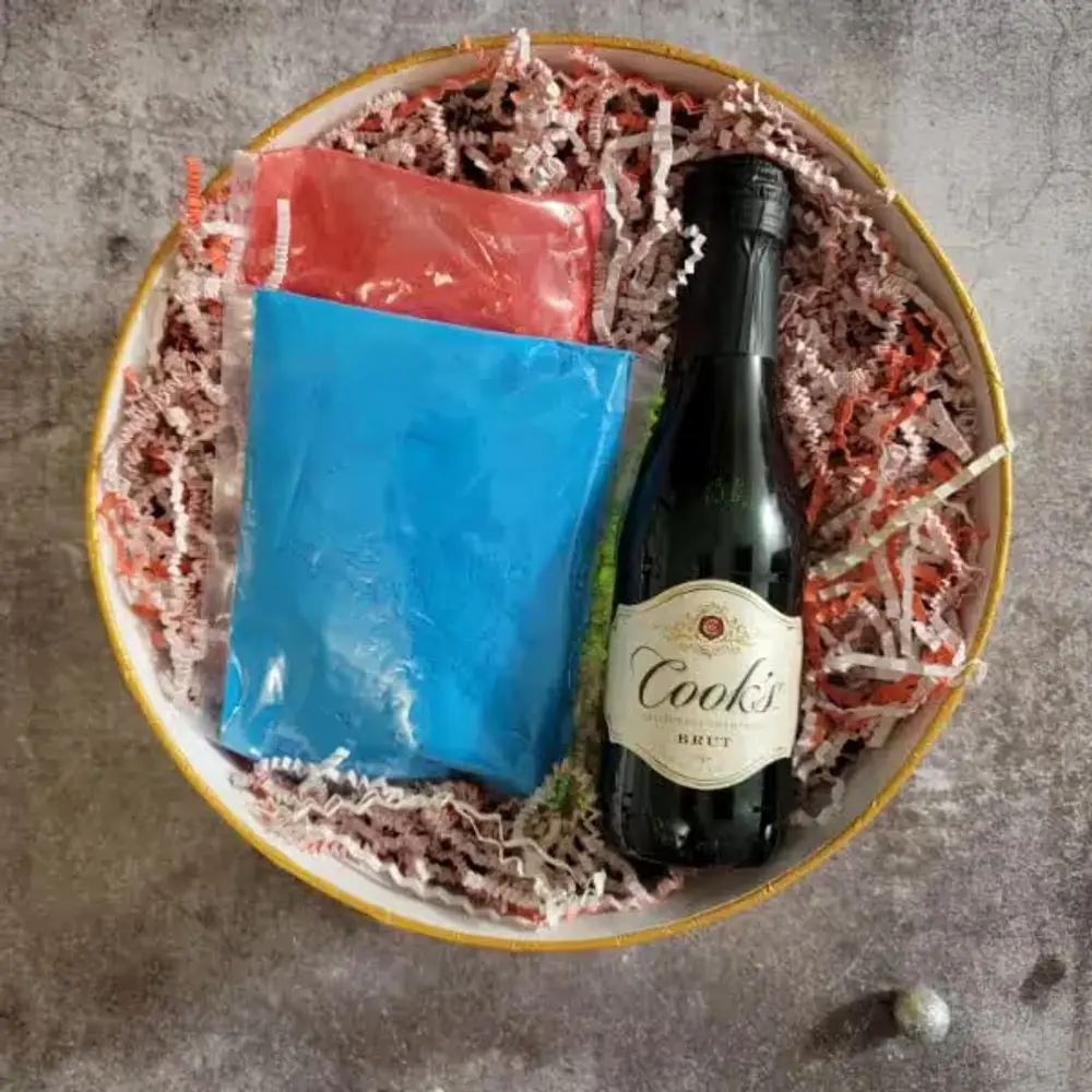 Holi Colors & Sparkling Wine