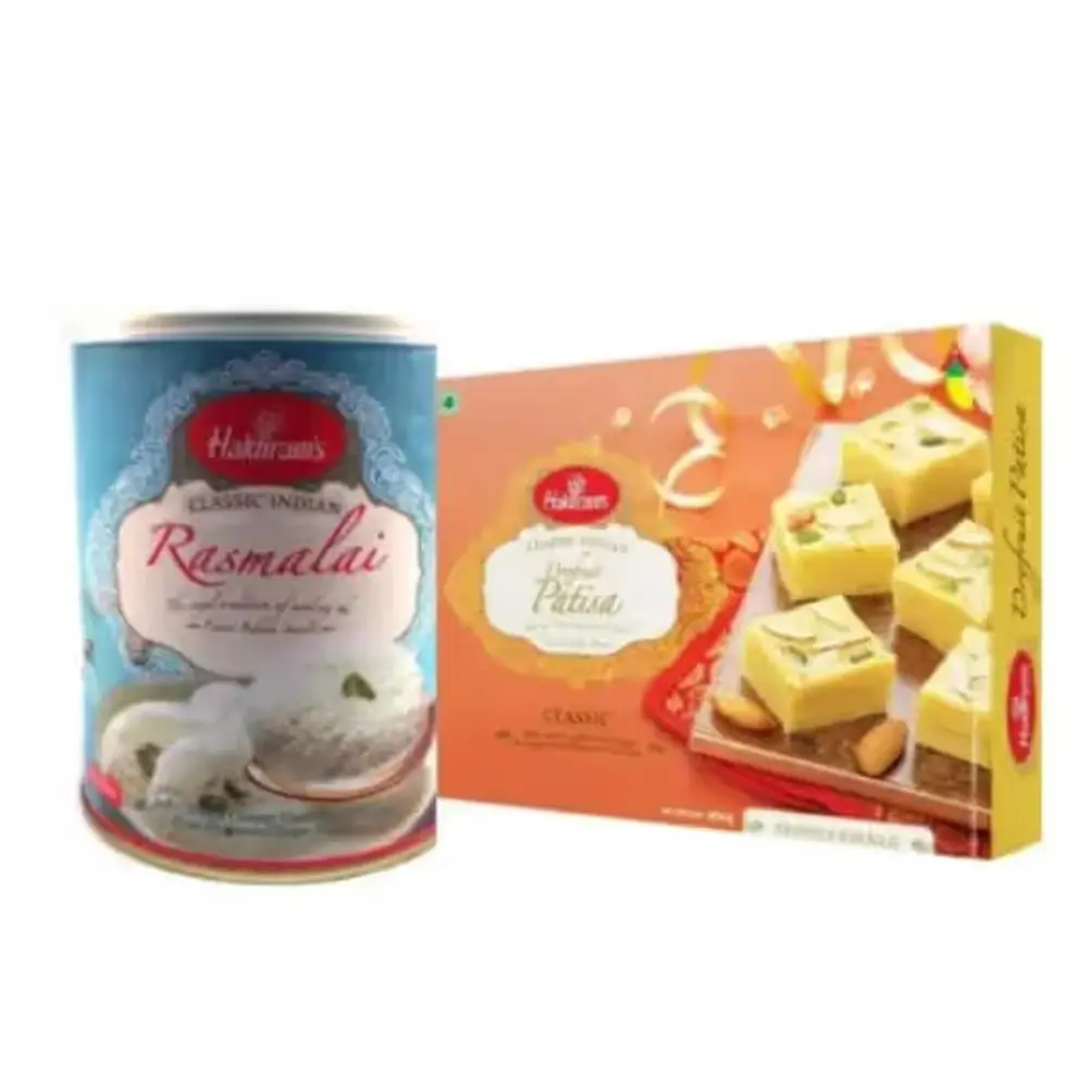 Dry Fruit Patisa with Rasmalai