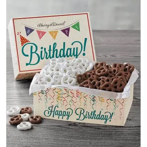 Happy Birthday Chocolate & Yogurt Pretzels