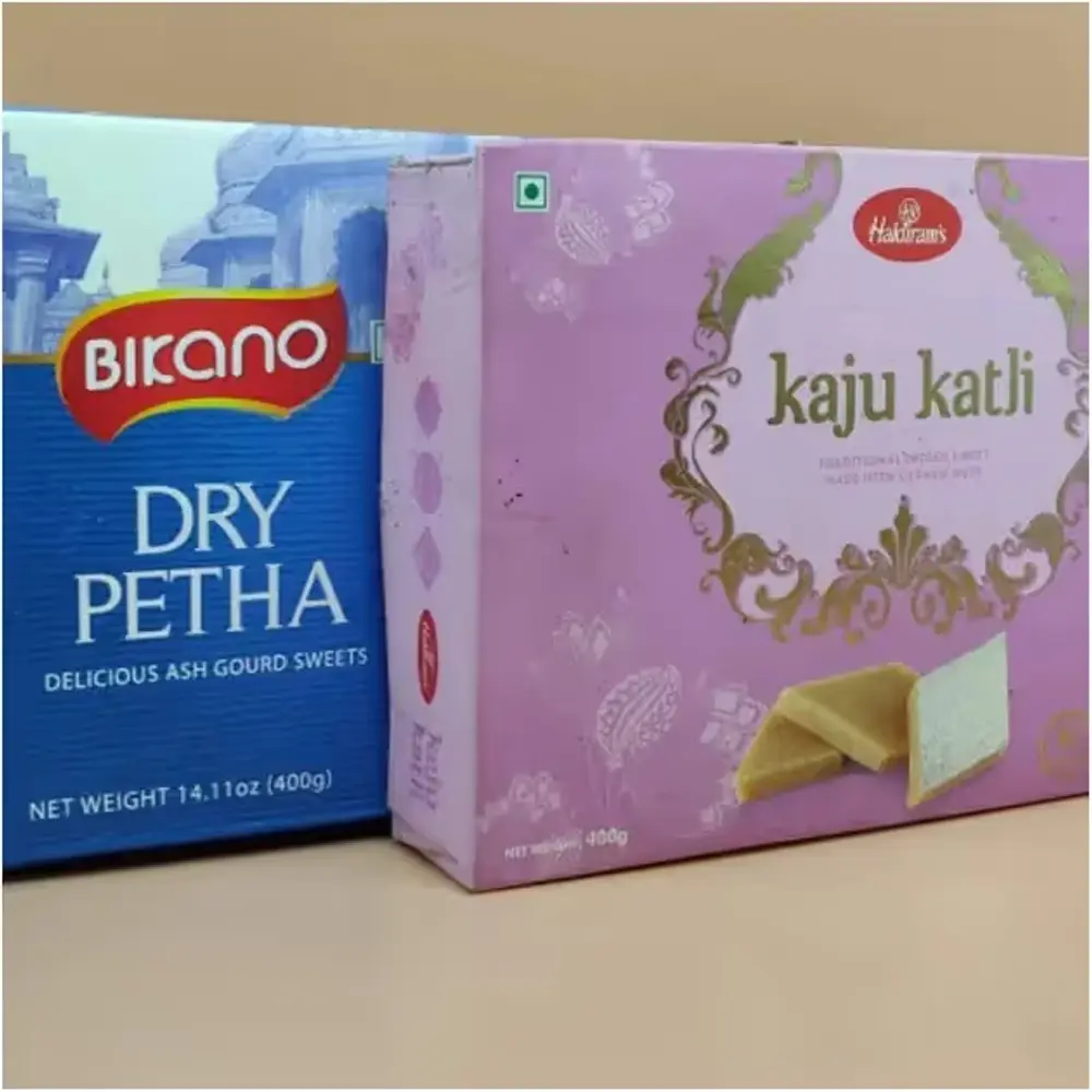 Kaju Katli with Dry Petha