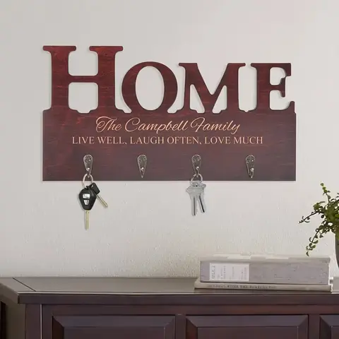 Personalized Home Sweet Home Key Hook