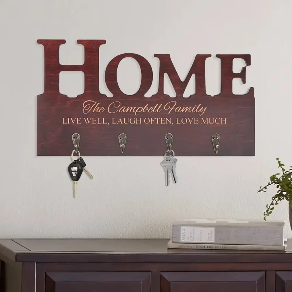 Personalized Home Sweet Home Key Hook