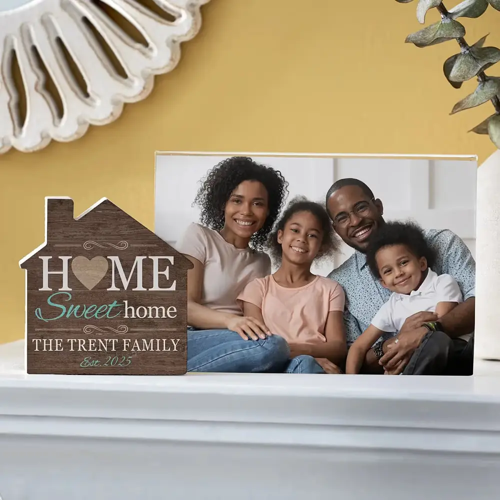 Personalized Home Sweet Home House Frame
