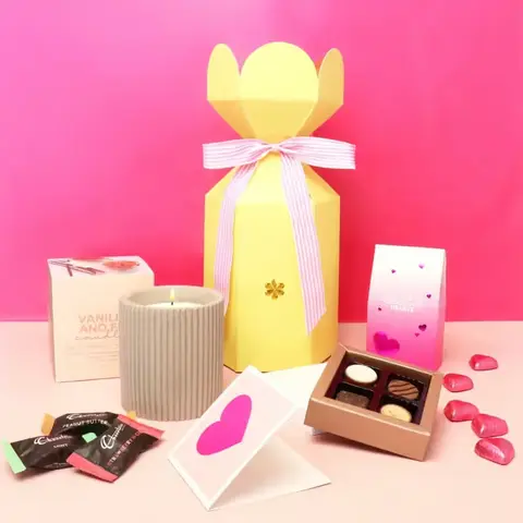 Sweet Affection Candle & Chocolate Hamper
