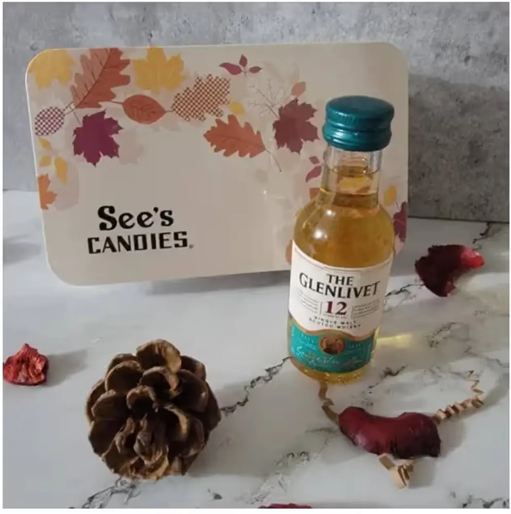 See's Truffles & Glenlivet Miniature
