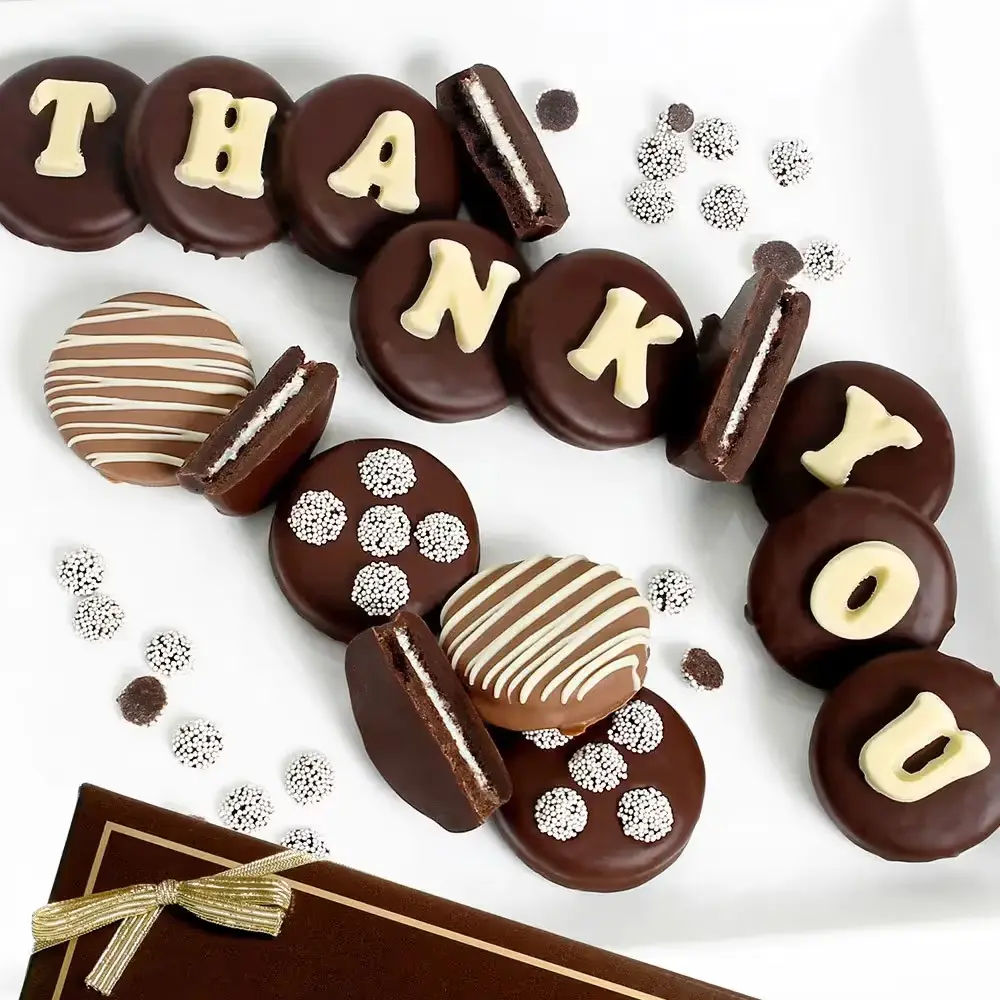 Thank You Chocolate-Dipped OREOs