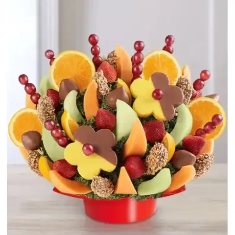 Abundant Fresh Fruit & Dipped Arrangement