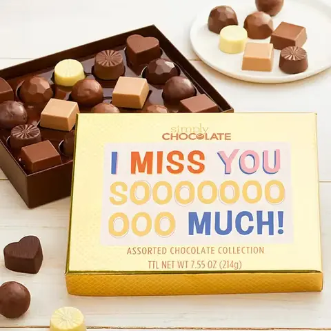 I Miss You So Much Truffle Box, 18 Pc