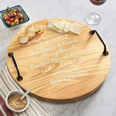 Love & Family Pine Barrel Tray