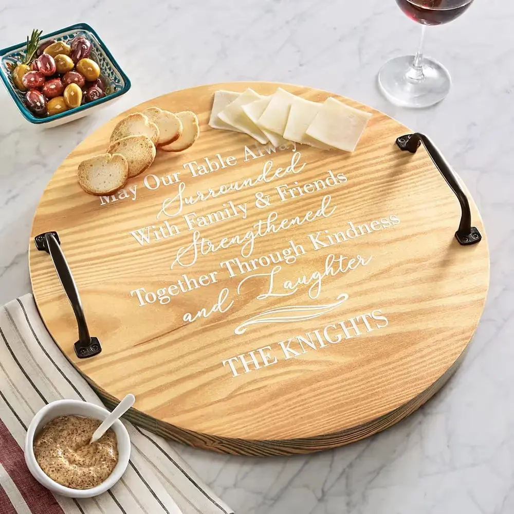 Love & Family Pine Barrel Tray