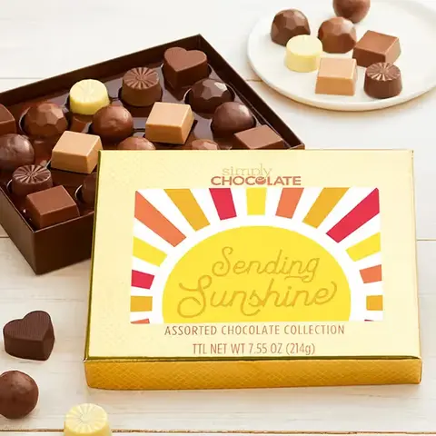 Sending Sunshine Truffle Box, 18 Pc