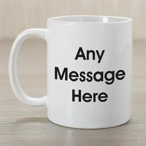Personalized Block Message Mug