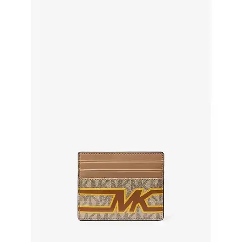 Classic Logo Canvas Card Case