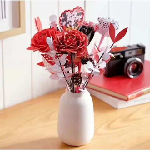 Mickey & Minnie Handcrafted Paper Roses