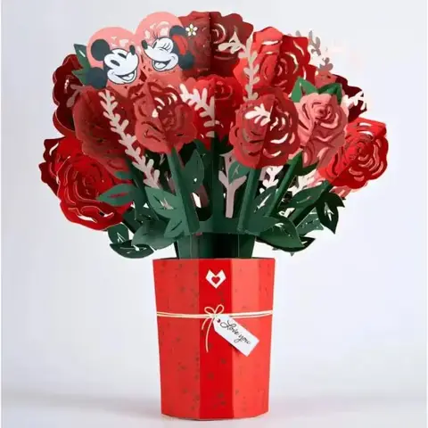 Mickey & Minnie Be Mine Pop-Up Bouquet
