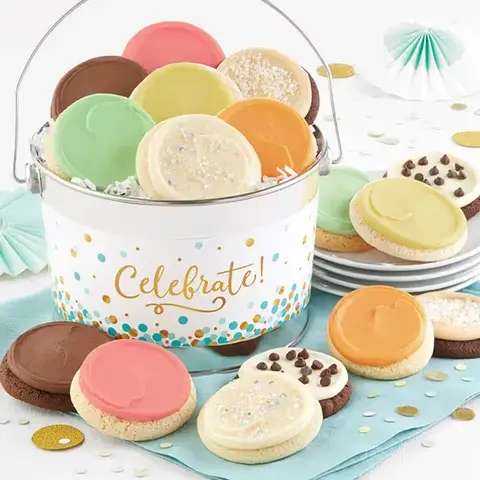 Celebration Frosted Cookie Pail
