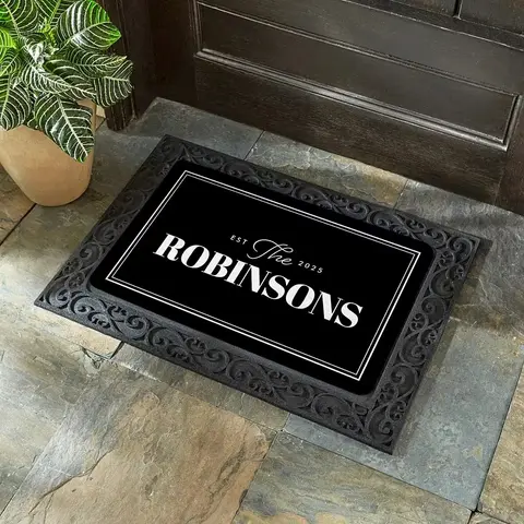 Personalized Family Established Doormat